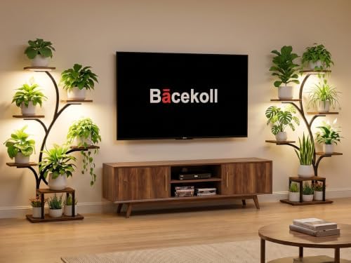 BACEKOLL Plant Stand Indoor with Grow Light, 7 Tier 49" Lighted Plant Shelf - Image 3