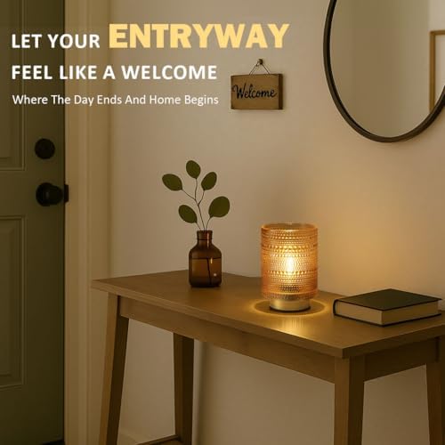 Battery Operated Decorative Lamp with Timer for Bedside/Bookshelf Decor,Cordless Small Accent Table Lamp with LED Warm Bulb for Nightstand/Entryway/Coffee Table/Office Cubicle/Dorm Room Decor(Gold) - Image 6