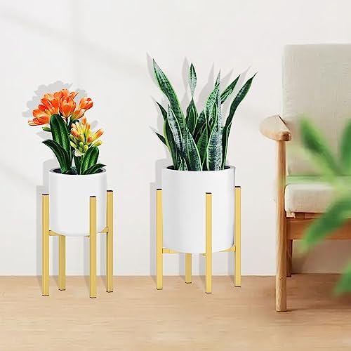 Plant Stand for 10"-16" Plant Pot Indoor Outdoor Corner, Adjustable Metal Heavy Duty for Large Pot (Golden 1 Pack) - Image 5