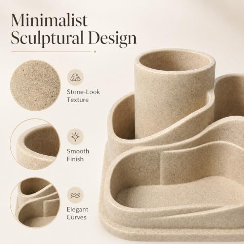Aesthetic Desk Organizer, Cute Pencil Holder, Boho Office Caddy for Desk - Image 3
