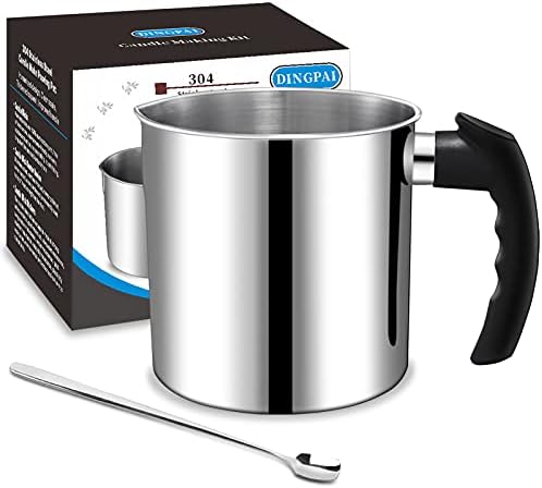 DINGPAI Candle Making Pouring Pot, 44oz Double Boiler Wax Melting Pot by DINGPAI