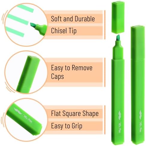 Mr. Pen- Aesthetic Highlighters No Bleed, 10 Pack, Assorted Colors | Chisel Tip, Cute Highlighters Assorted Colors for Journaling, Highlighting, Underlining, Fast Dry, Back to School Supplies - Image 4