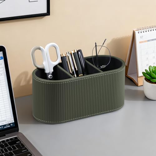 Remote Control Holder Pen Pencil Holder Desk Organizer Caddy(Green) - Image 2
