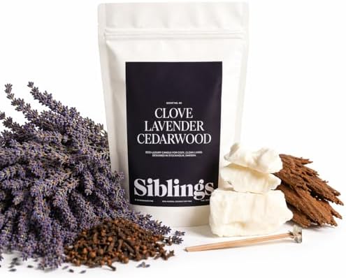 Siblings Candle Refill Kit No. 05, Clove Lavender Cedarwood by Siblings