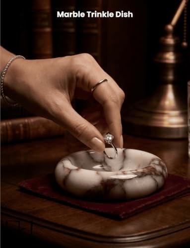Marble Trinket Dish 4 INCH - Image 2