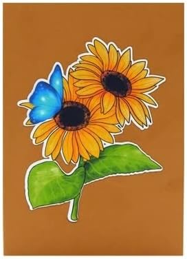 3D Pop-Up Sunflower Greeting Card with Butterfly – Handmade Birthday, Thank You, Get Well, Thinking of You Card – Unique Floral Gift for Women, Mom, Friends & Nature Lovers F30
