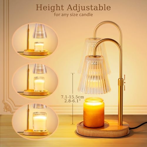 Candle Warmer Lamp with Timer - Electric Candles Wax Warmers Glass Lamps - Image 5