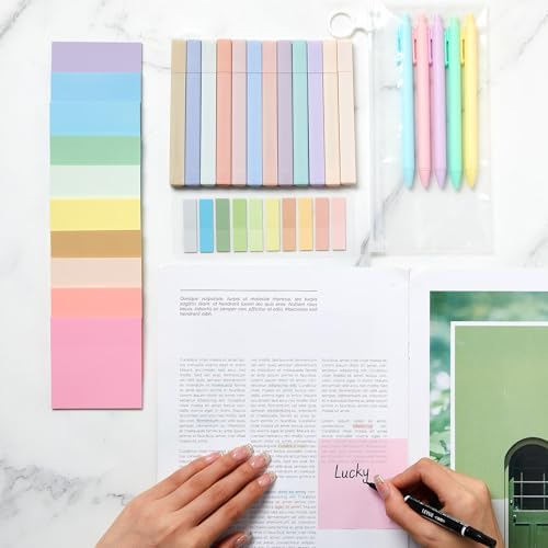 Jutom 38 Pcs Book Annotation Kit for Bible Study, Pastel Color, Square - Image 2