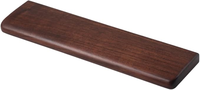 Wooden Wrist Rest, Walnut Wood Keyboard Wrist Rest, Ergonomic Palm Rest, Anti-Slip, Keyboard Accessory for Computer, Laptop, Home & Office (Black Walnut, 11.8" L x 3.15" W x 0.78" H)