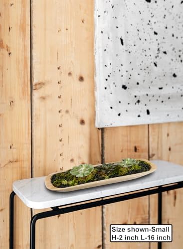Serene Spaces Living Rectangular Natural Wood Tray – Elegant Centerpiece & Versatile Organizer for Home, Office, Event Decor, 16" Long & 6" Wide, Pack of 8 - Image 2