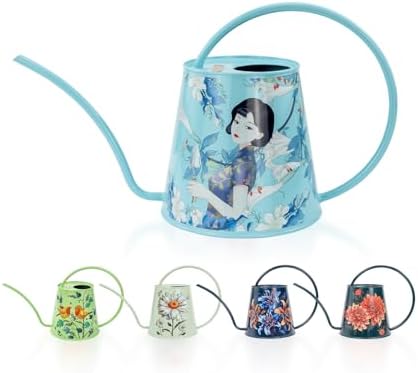 2L Long Spout Watering Can, Stainless Steel Water Can (Magnolia) by BerryBird