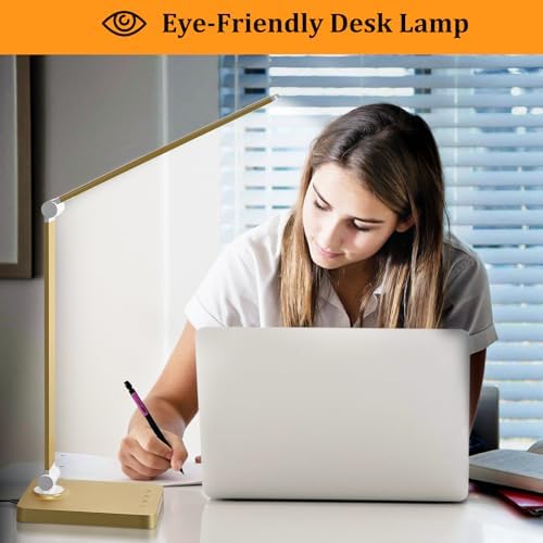 LED Desk Lamp with USB Ports,Touch Desk Lamps for Home Office with 5 Modes - Image 5