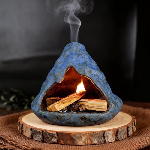Zongzi Modeling Smudge Bowl, Palo Santo Chiminea & Sage Cone Burner Holder by MOUGIGI