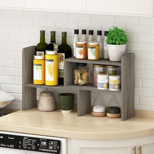 Furinno Classic Geometric Desk Organizers and Accessories, Grey Oak - Image 3