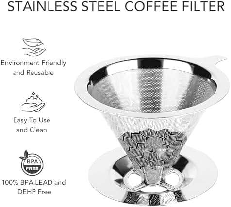 Pour Over Coffee Maker, Single Cup - Image 5