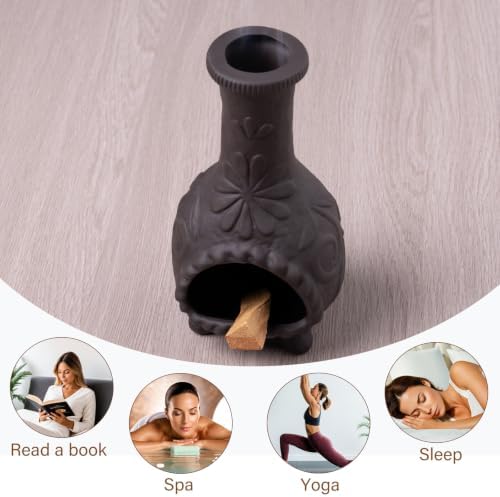 MOUGIGI Elegant Handmade Black Palo Santo Holder–Incense Cone Stick Burner - Image 5