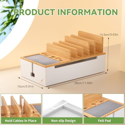 Pezin Hulin Multi Devices Charging Station - Natural +White - Image 5