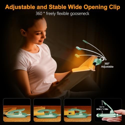 Gritin Rechargeable Book Light for Reading in Bed with 19 LED - Image 5