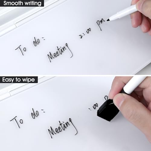 Varhomax Glass Desk Whiteboard with Calculator - Image 5