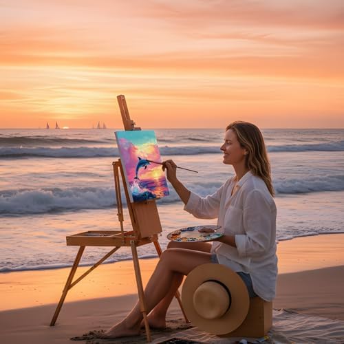 Sherr 24 Pcs Pre Drawn Canvas for Adult, Multiple Sceneries, 8 x 10 Inch - Image 5