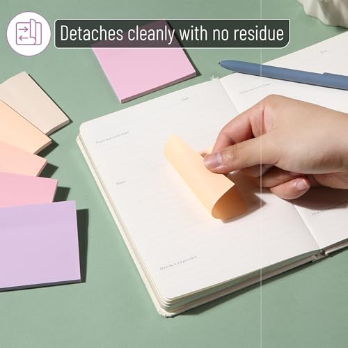 Mr. Pen- Sticky Notes, 3"x3", 12 Pads, 600 Sheets, Colorful - Image 5