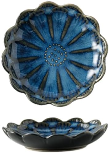 Small Ceramic Jewelry Holder Dish,Tray - Organizer for Necklaces, Earrings,Rings,Keys - Elegant Dessert Cake Plate Design (C-SET) - Image 4