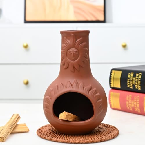 Palo Santo Holder, Ceramic Incense Burner for Wood Sticks, Sage, Cones, Mini Chimenea Incense Dish, Sage Holder for Meditation Decor - Image 4