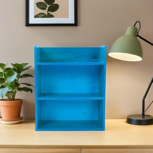 NUOBESTY Wood 3 Tier Desk Organizer Shelf for Office and Home, Modern Minimalist Style with Easy Cleaning and Max Organization, Versatile Wooden Desktop Storage Stand for Desk - Image 7