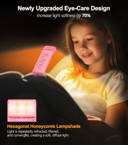 Gritin Book Light Rechargeable, Clip on LED Reading Light for Books in Bed - Image 4