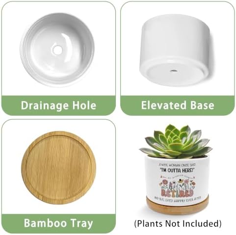 Retirement Gifts for Women Planter Pots - Image 6