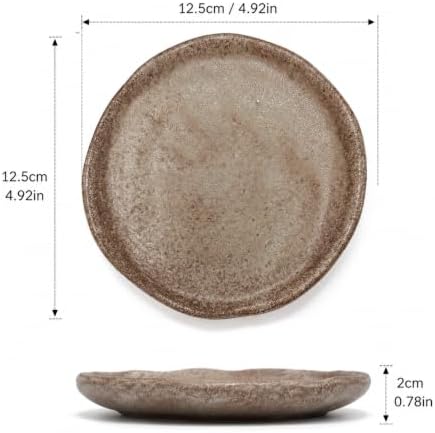 Jewelry Dish, Sand-Tone Ceramic Wabi Sabi Ring Tray - Image 3