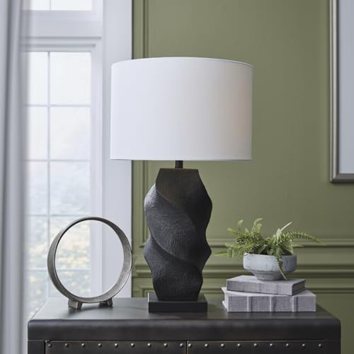 Signature Design by Ashley Table Lamp, Tall Modern Black for Living Room - Image 2