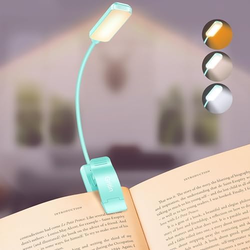 Gritin 9 LED Rechargeable Book Light for Reading in Bed by Gritin