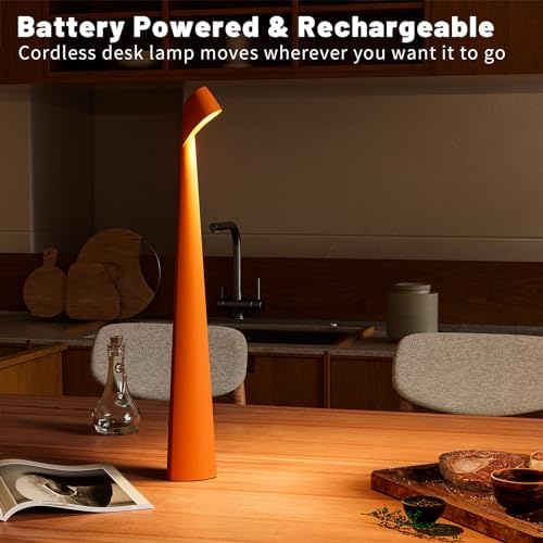 HAPYGI Cordless Rechargeable Reading Metal Table Lamp, 3-Level Brightness - Image 6