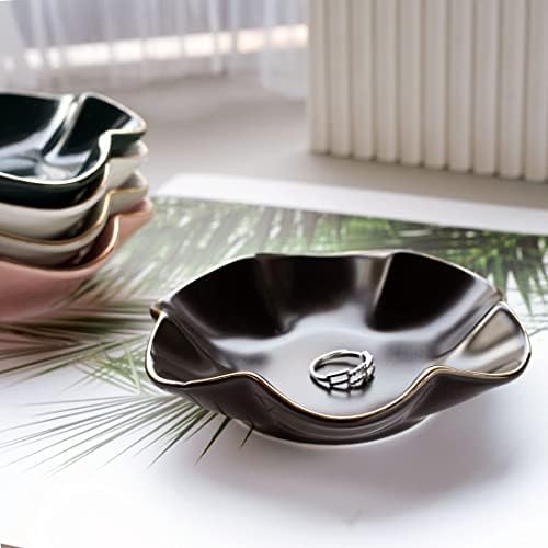 HANKOR Jewelry Dish Tray, Ceramic, 4.7 inch, Black - Image 3