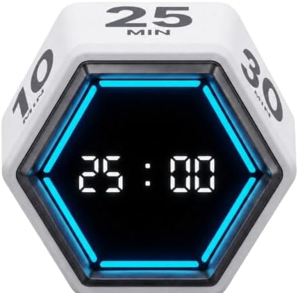 KADAMS Pomodoro Timer Cube, Visual Timer for Kids, Productivity Desk Timer by KADAMS