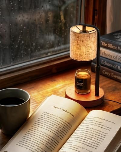 LISUNAR Candle Warmer Lamp with Timer Dimmer,Adjustable Height Wax Warmer with 2 Bulbs for Jar Candles,Birthday Gifts for Mom Women Her,Vintage Electric Candle Lamp for Cozy Home Decor & Linen - Image 3