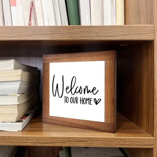 Welcome Sign, Wooden Box Signs for Home Decor, Freestanding Welcome Sign, Farmhouse Entryway, Front Door, Porch, Housewarming Tabletop, Welcome To Our Home (C3) - Image 5