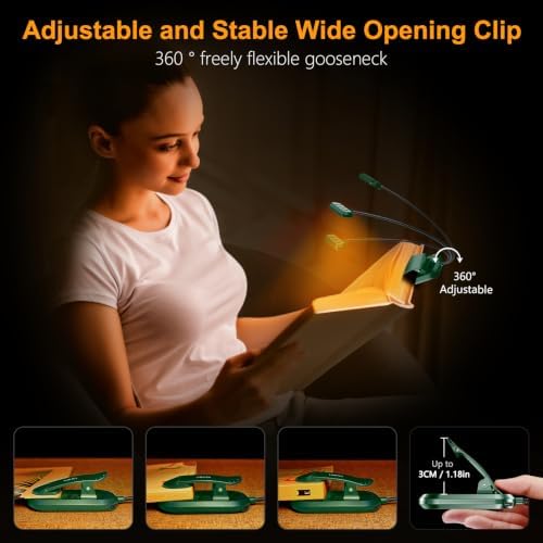 Gritin Rechargeable Book Light for Reading in Bed with 19 LED - Image 5