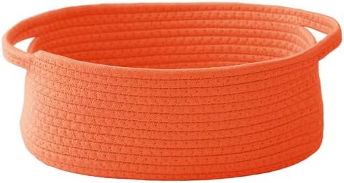JMvicyroam Small Woven Basket, Empty Gift Basket, Orange/1 Pack by JMvicyroam