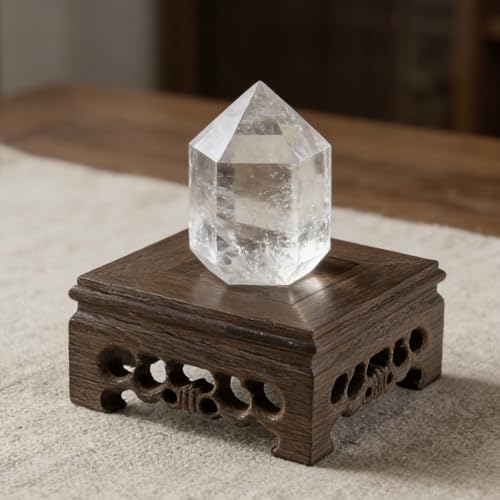 Square Furniture Wooden Display Stand Base, 4.84" Inner Diameter - Image 4