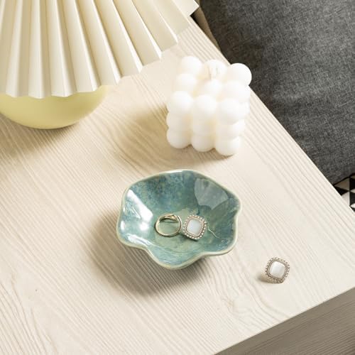 Ceramic Ring Dish, Jewelry Trinket Tray for Rings and Earrings - Image 3