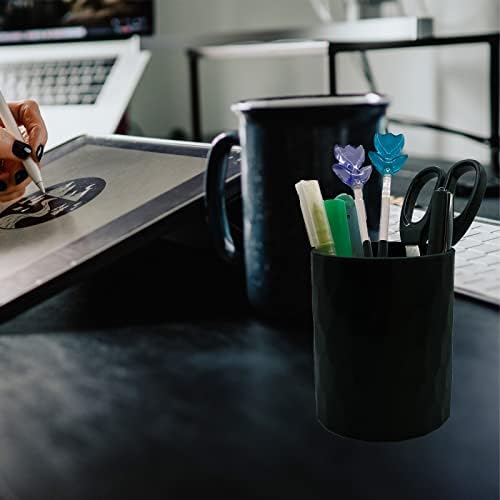 minimaliving Pen Holder,Nordic Style Silicone Waterproof Pencil Holder for Desk Simple&Modern Minimalist Makeup Organizer Multifunctional Office Supplies for Home,Kids and School (Black) - Image 4