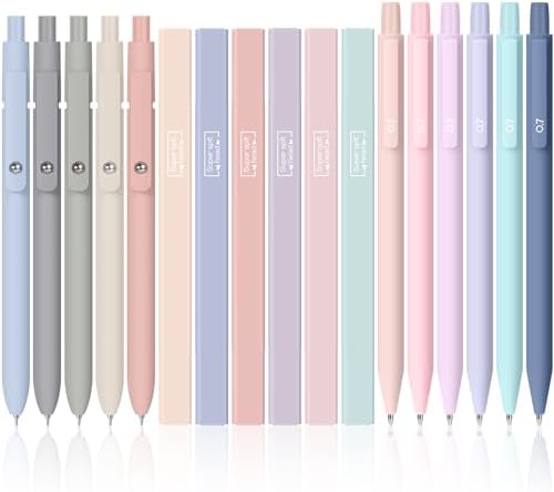Gueevin 17 Pcs Aesthetic Highlighters Gel Pens and Mechanical Pencils Set Morandi Ink and Dual Tip Highlighters Smooth Writing Pens for Bible Journal Planner Office Supplies by Gueevin