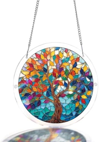 Acrylic Jigsaw Puzzle Suncatcher - Tree of Radiant Glass by wudhank