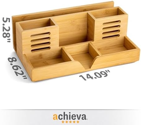 Achieva Bamboo Desk Organizer (71001) - Image 2