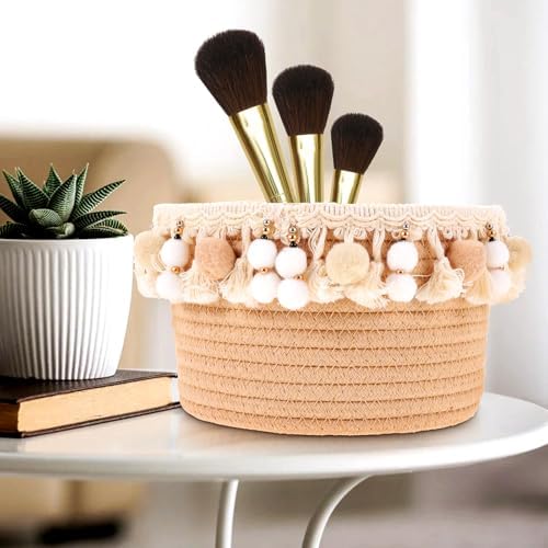 Woven Storage Basket Large Cotton Rope Strong Lightweight Organizer - Image 5