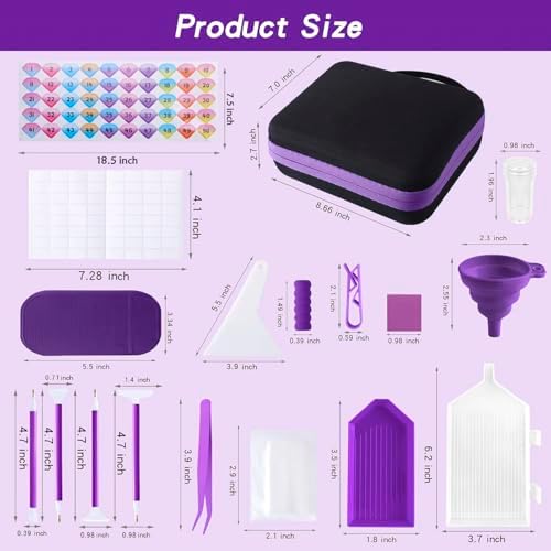 LYMUSUMI 30 Slots Diamond Art Storage Containers for Adults - Image 2