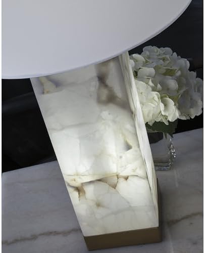 Signature Design by Ashley Linderfield Alabaster 3-Way Table Lamp, White - Image 5
