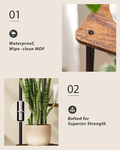 GENTINGBRO Corner Plant Stand Indoor Tall Plant Shelf - Image 5